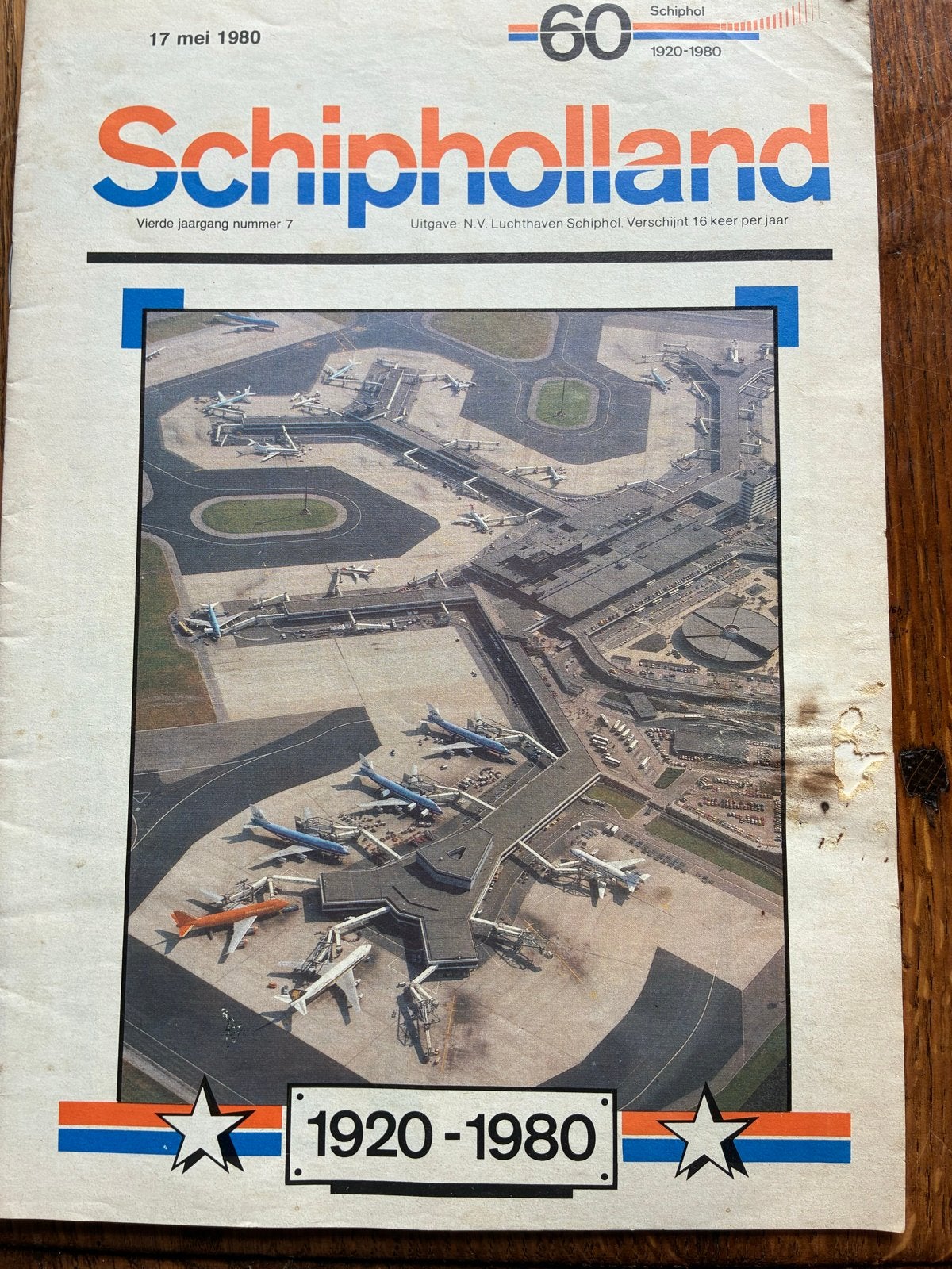 Schipholland Magazine 1980 - 60 jaar Schiphol, Ophalen of Verzenden, Gelezen, Overige typen