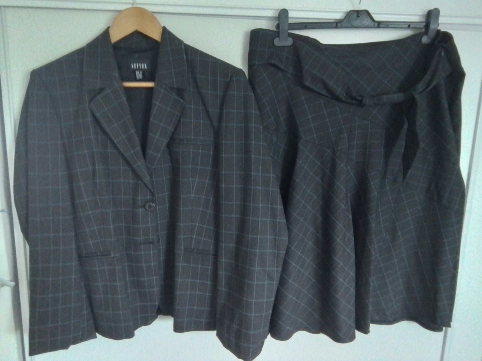 Net mantelpakje Setter maat 44, Ophalen, Kostuum of Pak, Blauw, Maat 42/44 (L)