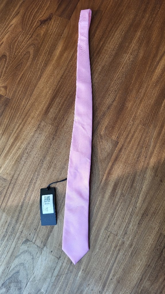Roze stropdas - Nieuw, Kleding | Heren, Effen, Verzenden, Roze, Vincenzo