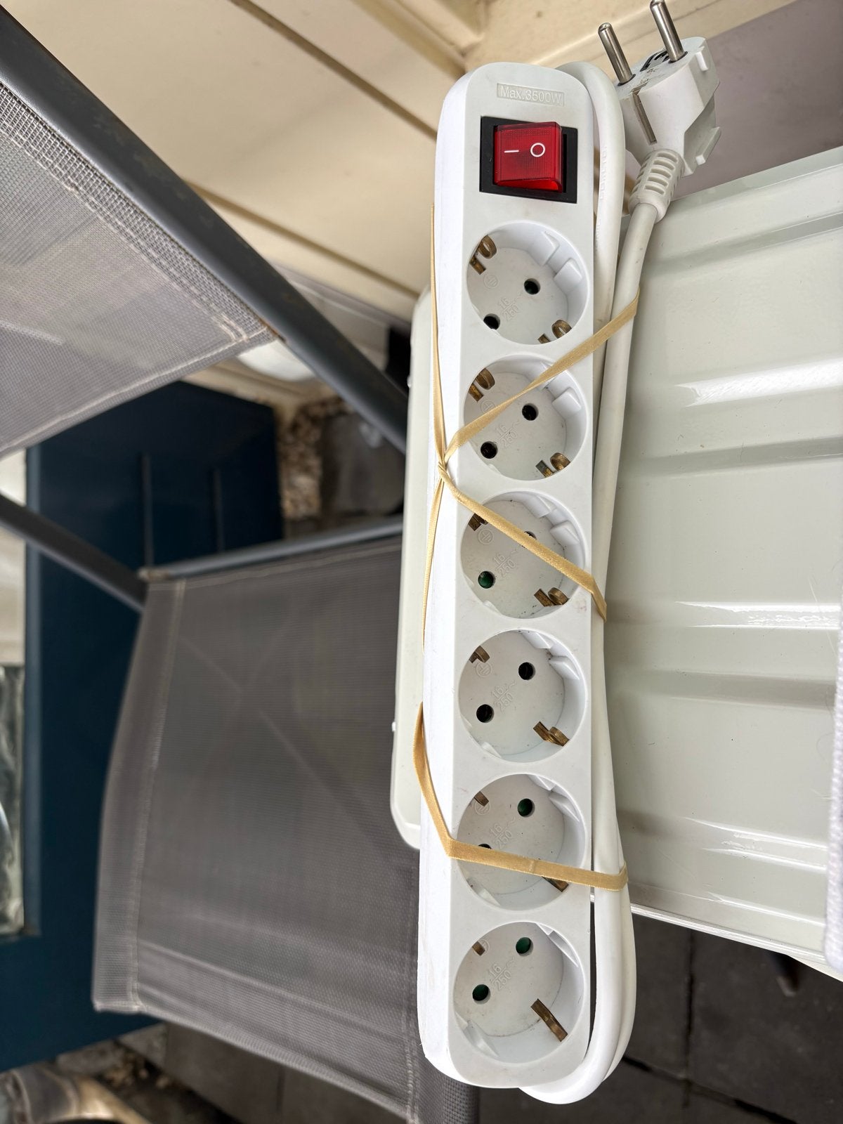 Promax 6-voudige stekkerdoos met schakelaar - 3500W, Ophalen, Gebruikt, Overige merken, Stekkerdoos