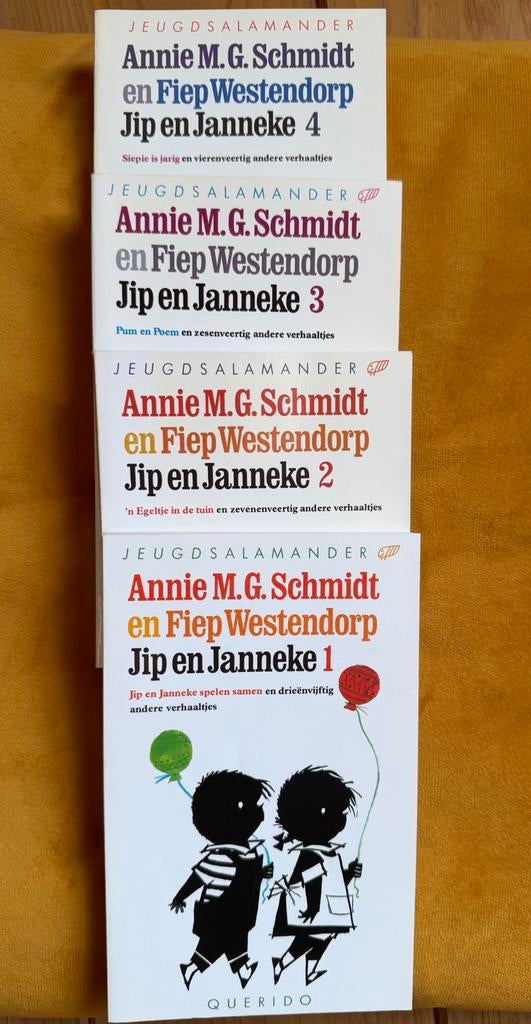 Jip en Janneke 4 boekjes van Annie M.G.Schmidt, Boeken, Ophalen of Verzenden, Zo goed als nieuw, Fictie algemeen