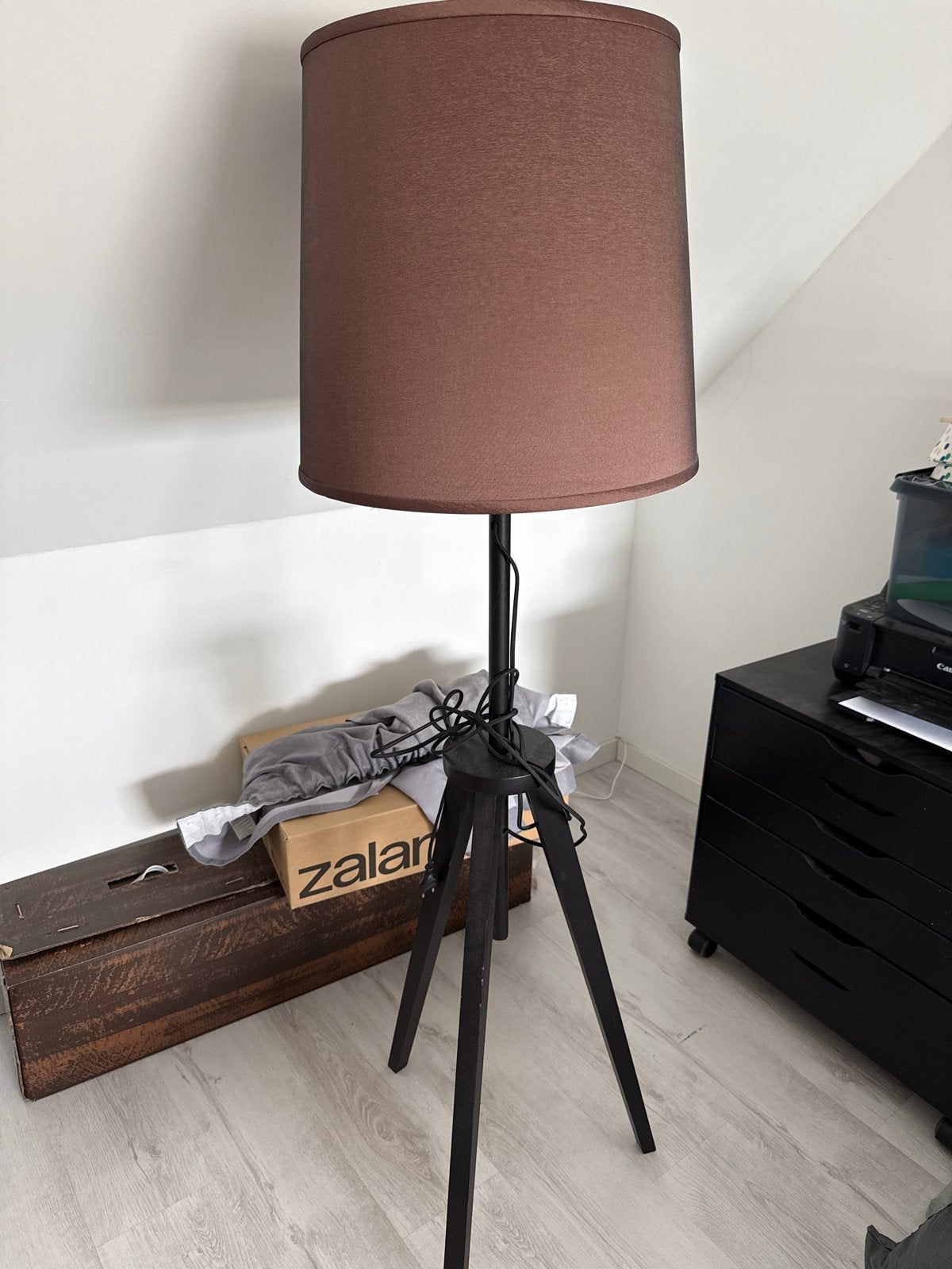 Lamp (Ikea), Huis en Inrichting, Lampen | Vloerlampen, Ophalen, Zo goed als nieuw, Hout, 150 tot 200 cm