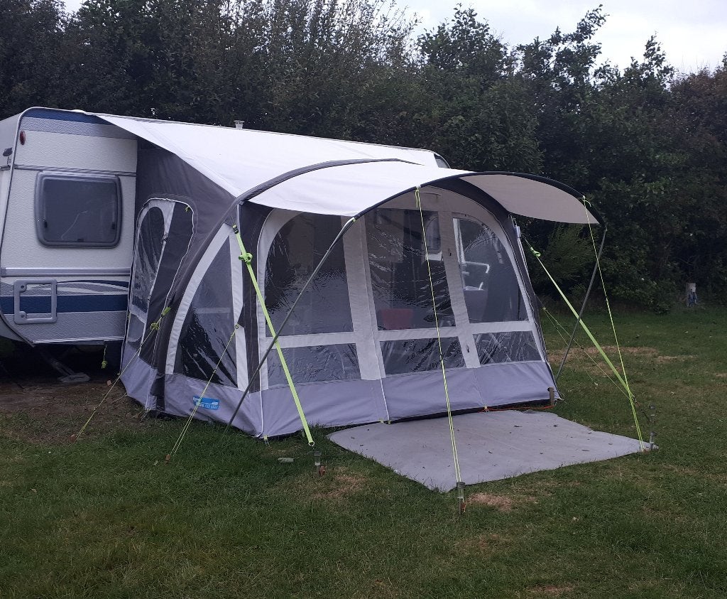 Kampa Air Pro 350 compleet, Caravans en Kamperen, Ophalen, Gebruikt, Polyester, Kampa Dometic