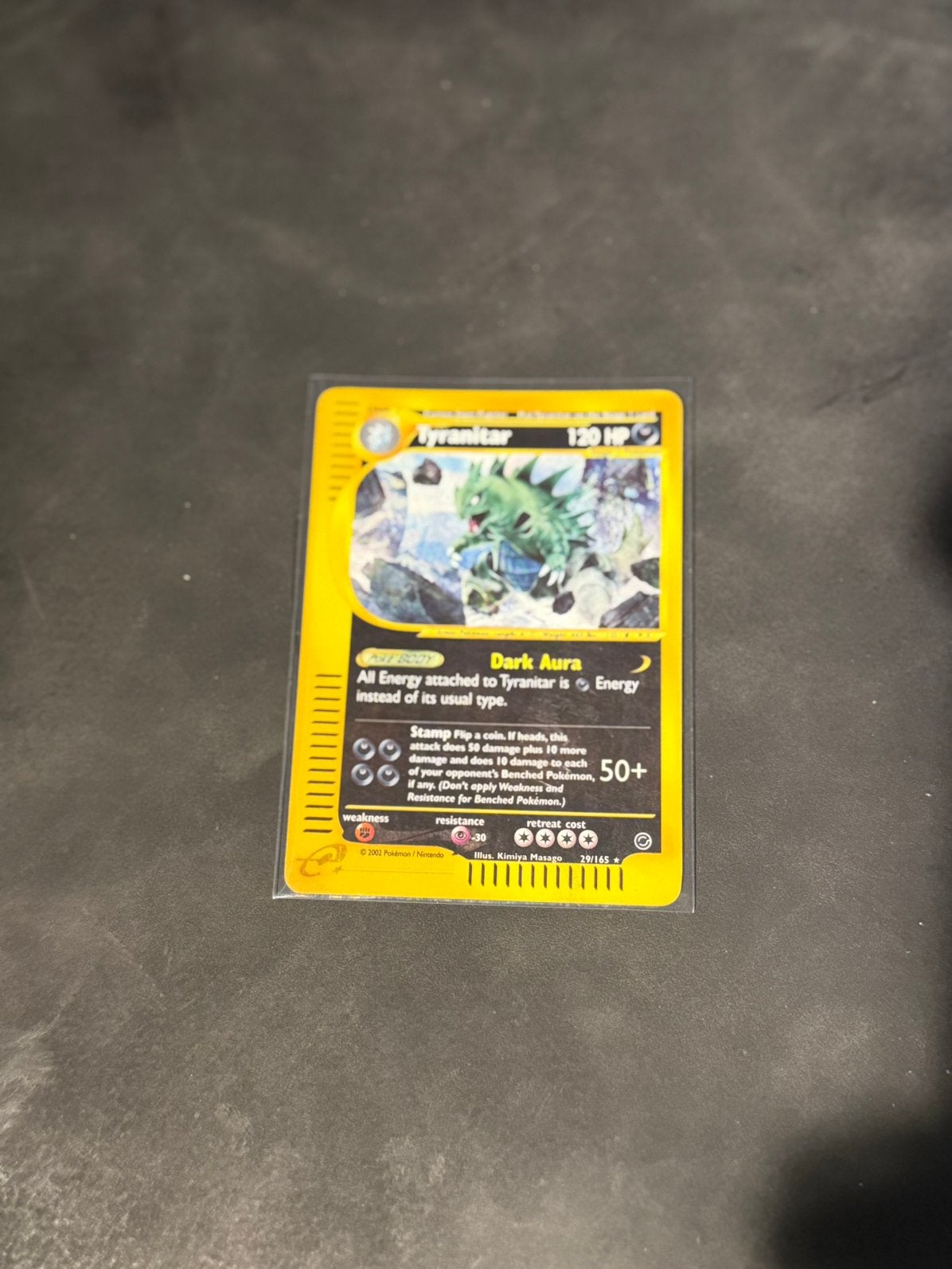 Tyranitar Reverse holo uit de set Expedition, Ophalen of Verzenden, Zo goed als nieuw