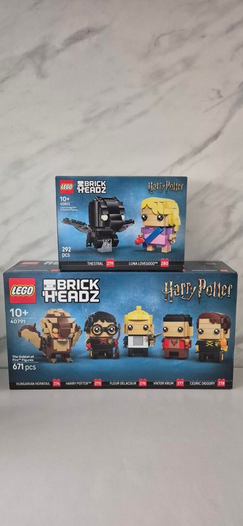LEGO BrickHeadz Harry Potter: Thestral, Luna, Draak, Fleur,, Lego, Ophalen of Verzenden, Inclusief minifiguren, Complete set