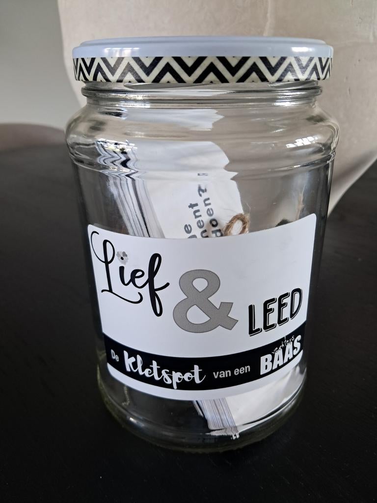 Kletspot 'Lief en Leed - De kletspot van een Baas', Ophalen, Zo goed als nieuw, Glas