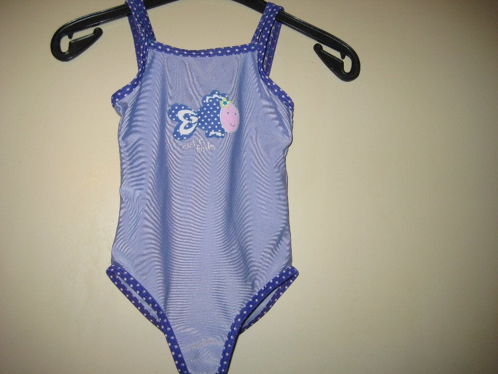 Blauwe badpak met vis, 80, Kinderen en Baby's, Babykleding | Baby-zwemkleding, Meisje, Badpak, Ophalen of Verzenden, Zo goed als nieuw