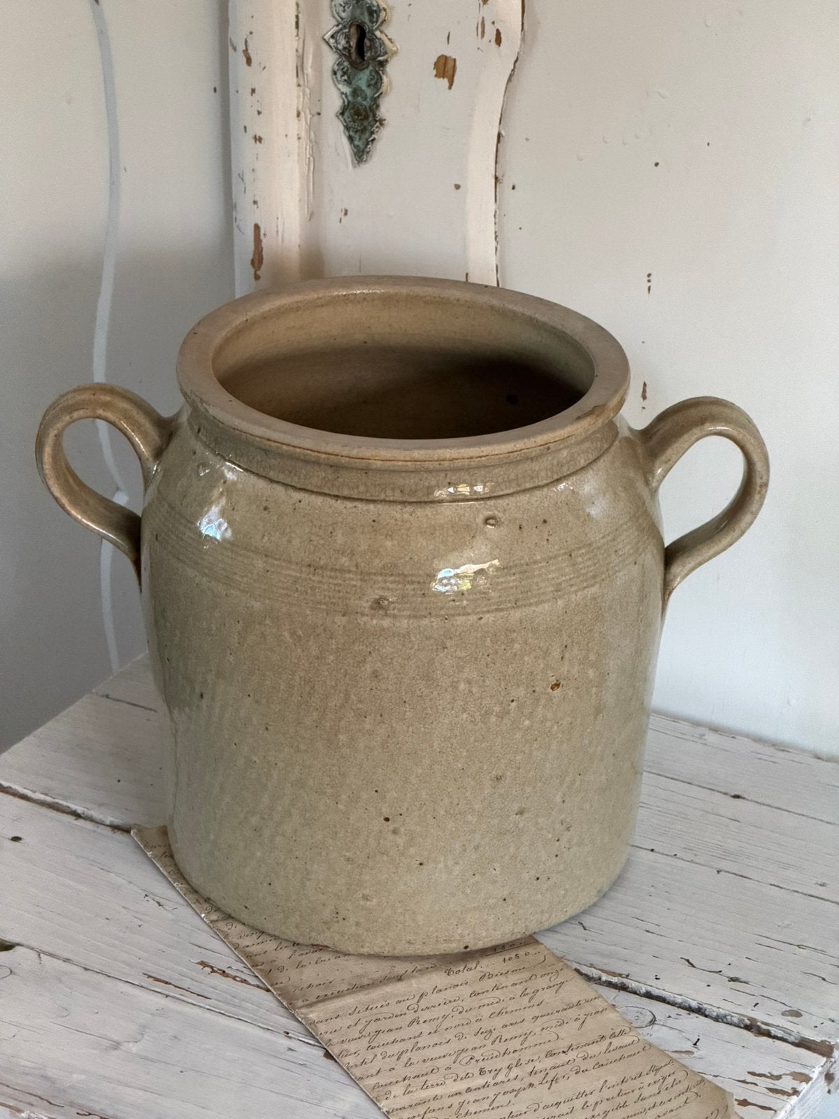 Brocante oude grespot / gres pot, Antiek en Kunst, Ophalen of Verzenden