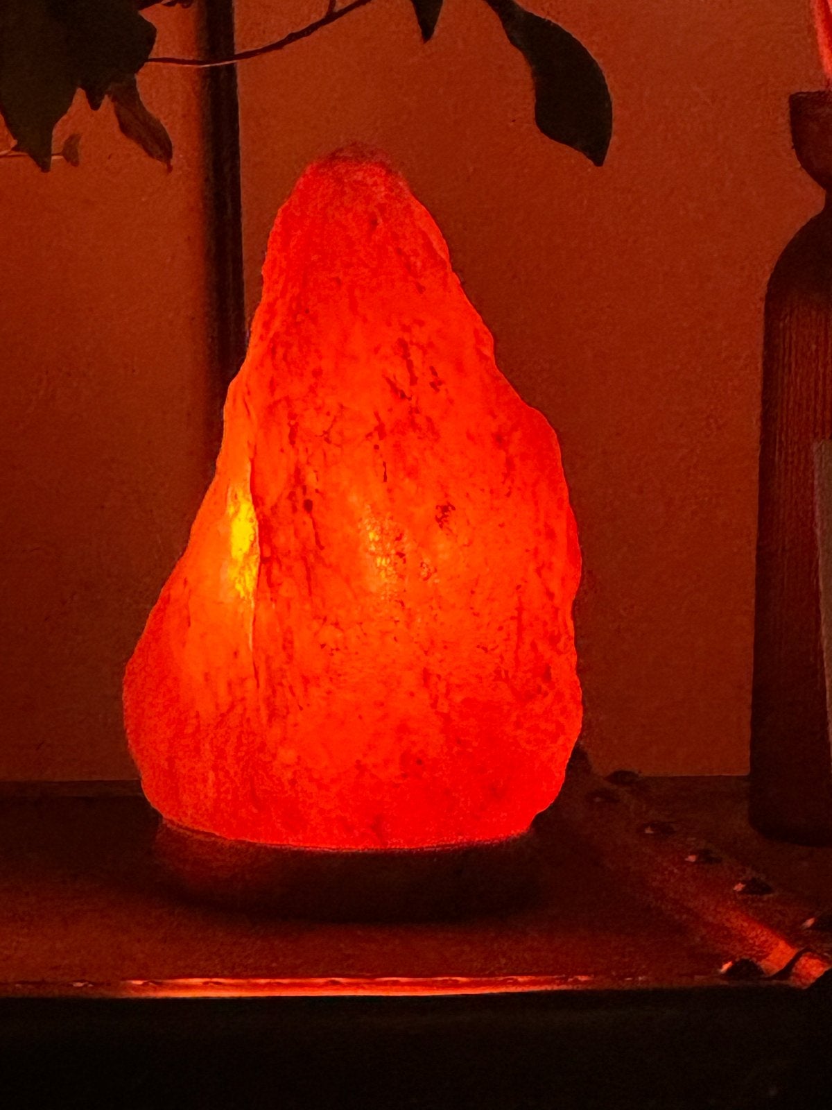 Himalaya Zoutlamp - Sfeervolle Oranje Gloed, Huis en Inrichting, Ophalen, Zo goed als nieuw, Natuurlijk materiaal, Oranje