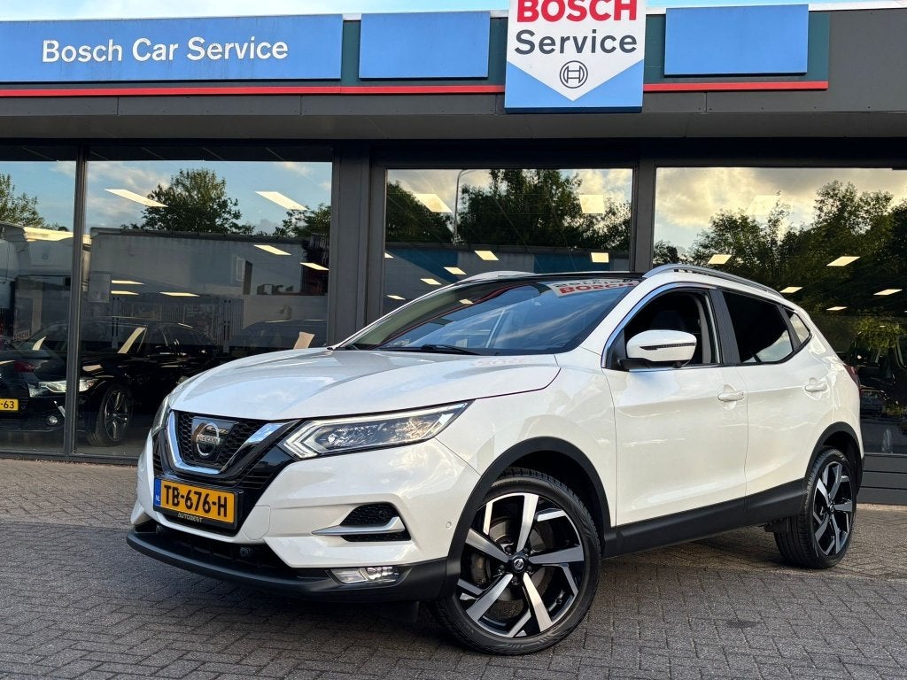 Nissan QASHQAI 1.2 Tekna + Plus Deluxe Parelmoer Full option, Auto's, Voorwielaandrijving, Gebruikt, Euro 6, 4 cilinders