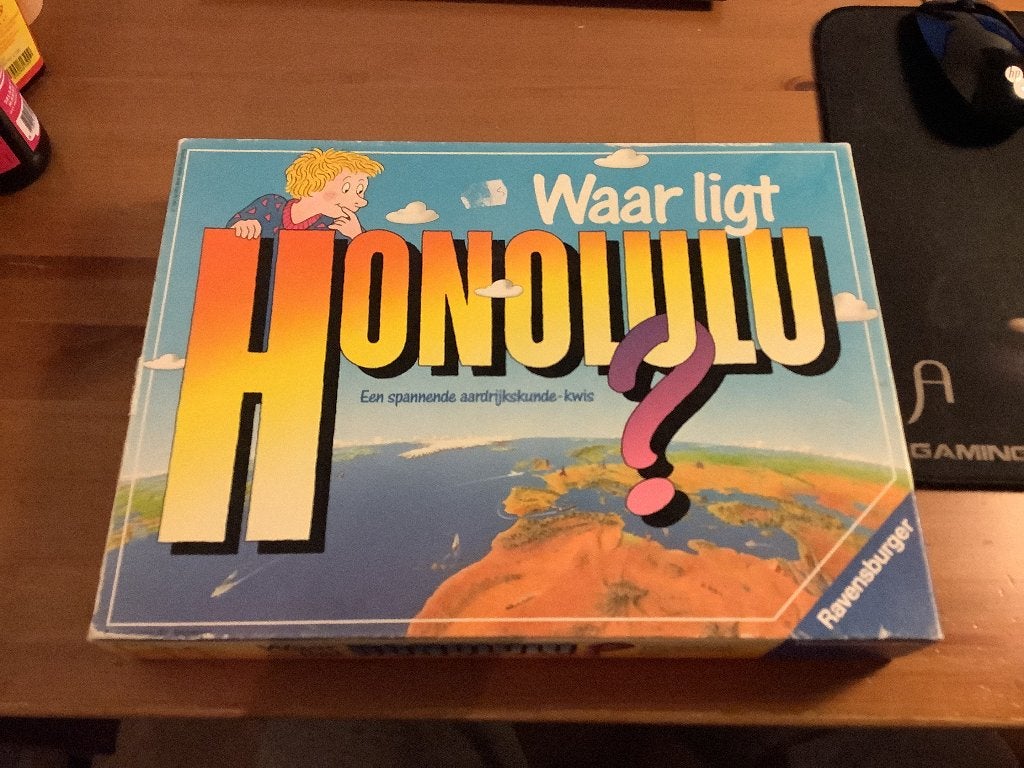 Waar ligt Honolulu? Bordspel van Ravensburger, 1991, Hobby en Vrije tijd, Een of twee spelers, Ophalen of Verzenden, Ravensburger