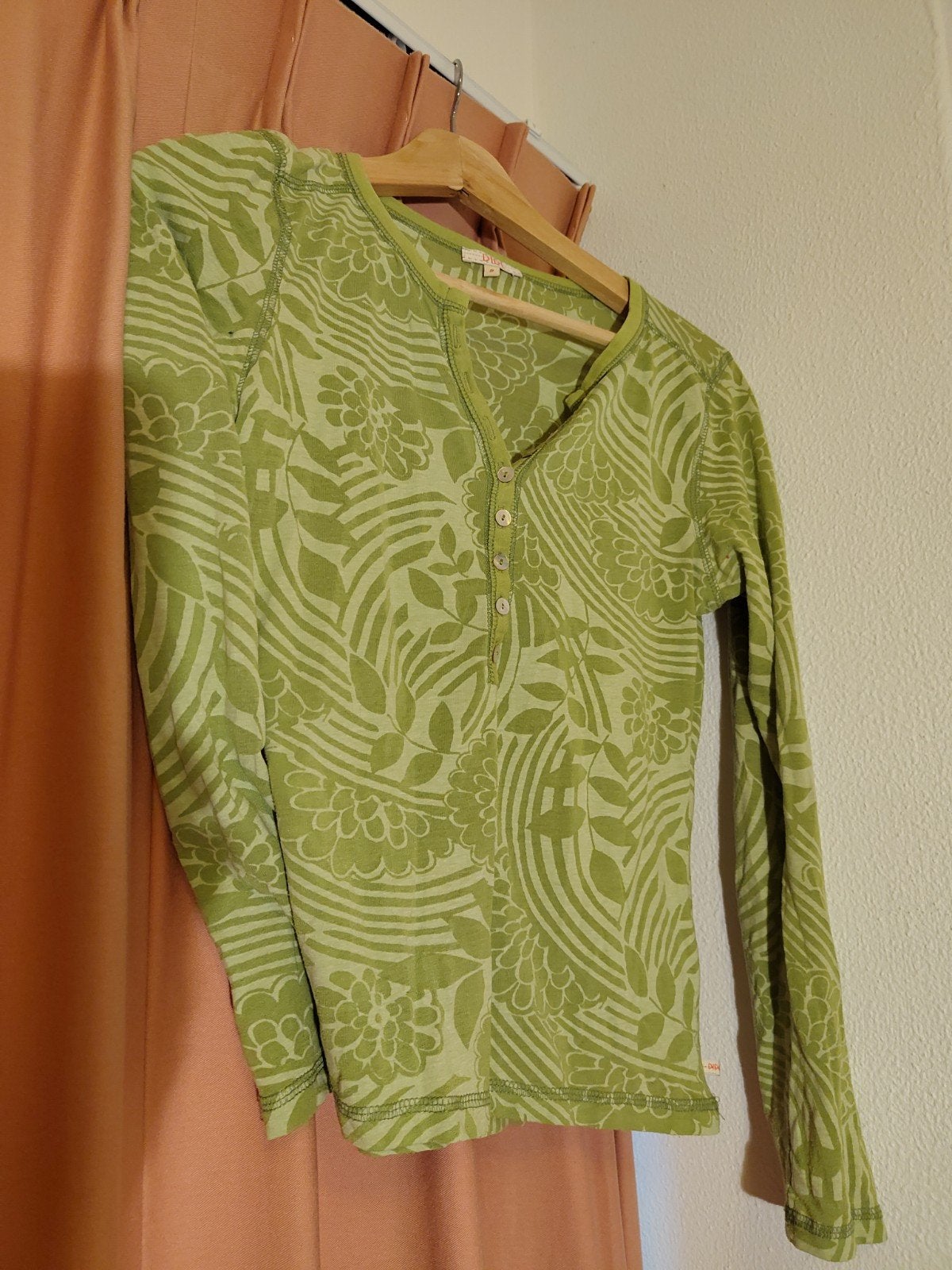 Groene Didi longsleeve met bloemenprint, maat S, Kleding | Dames, Ophalen of Verzenden