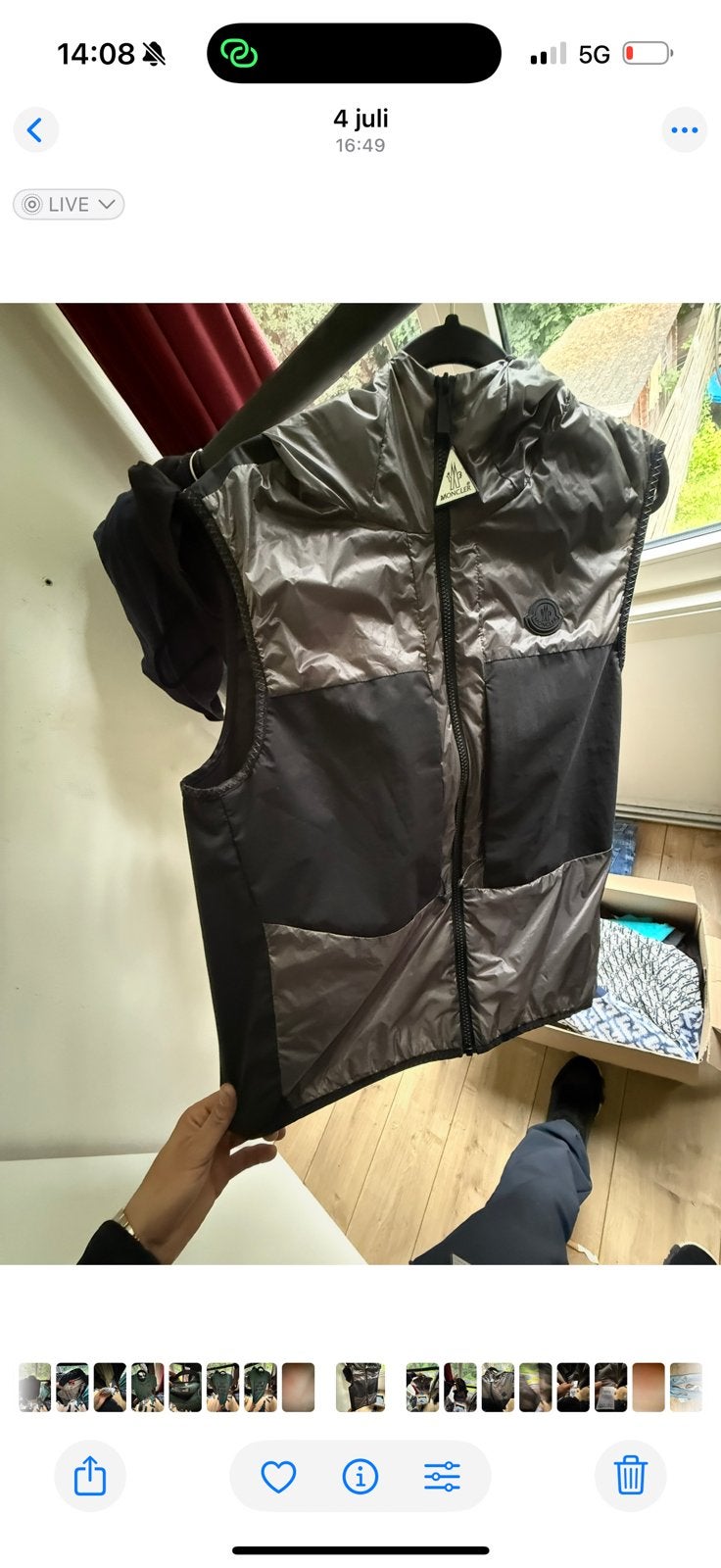 Moncler Grenoble bodywarmer / gilet, Ophalen of Verzenden, Zo goed als nieuw, Zwart