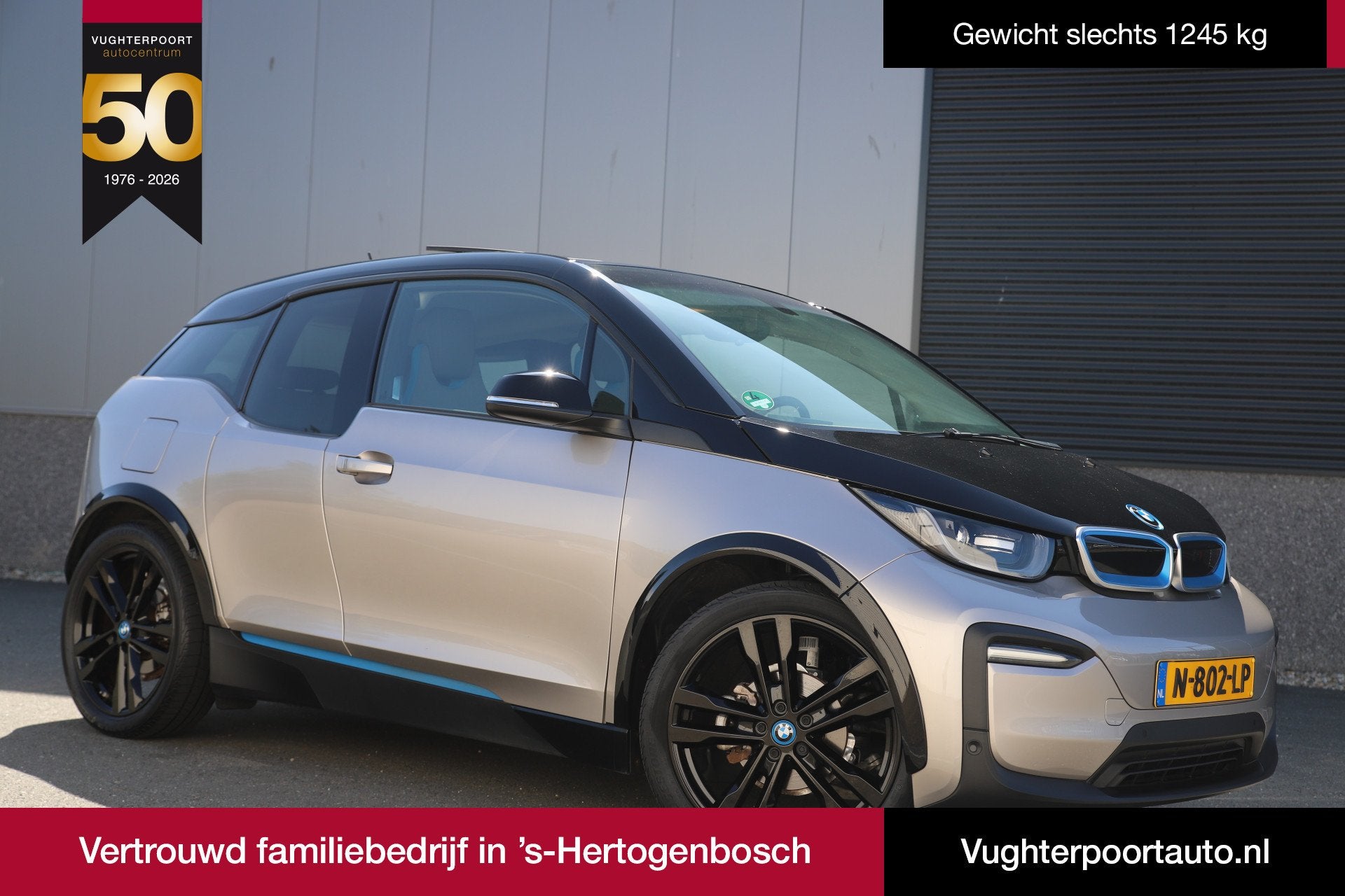 BMW i3 Executive 120Ah 42 kWh*Kaschmir silver*Sunroof/Carpla, Auto's, Automaat, 4 stoelen, Grijs, 170 pk