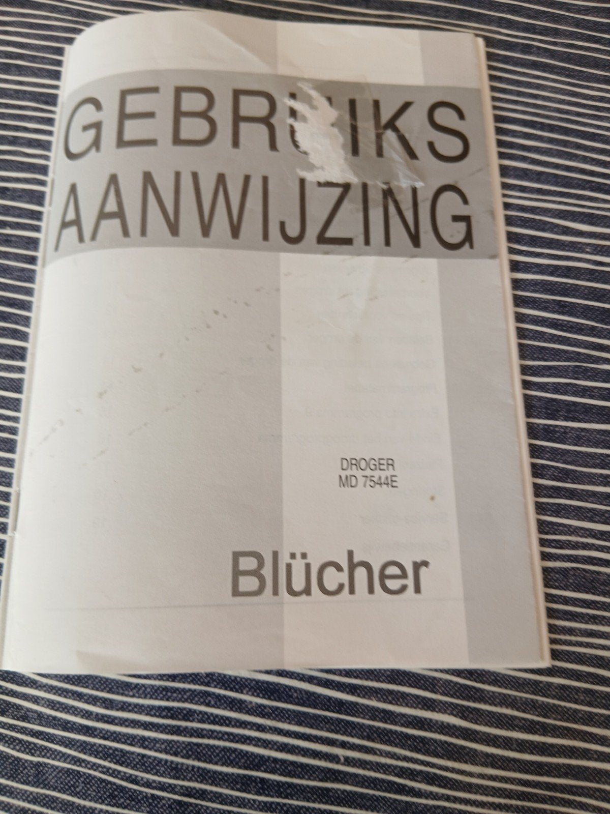Blücher MD 7544E Luchtafvoerdroger - Zo goed als nieuw, Witgoed en Apparatuur, Ophalen, Zo goed als nieuw