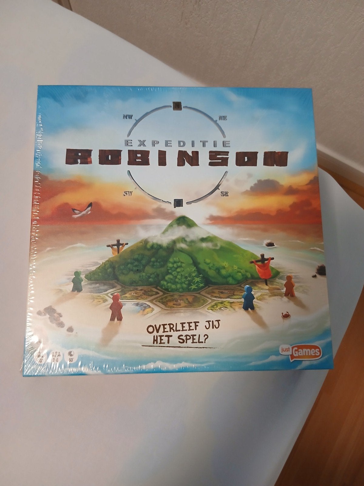 Expeditie Robinson Bordspel - Overleef jij het spel?, Een of twee spelers, Ophalen, Nieuw, Just Games