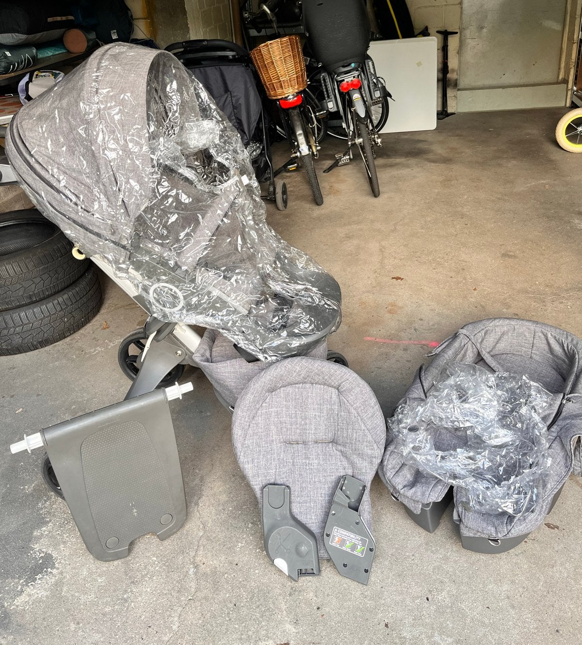 Stokke Xplory kinderwagen compleet, Ophalen of Verzenden, Zo goed als nieuw, Met autostoeltje, Kinderwagen