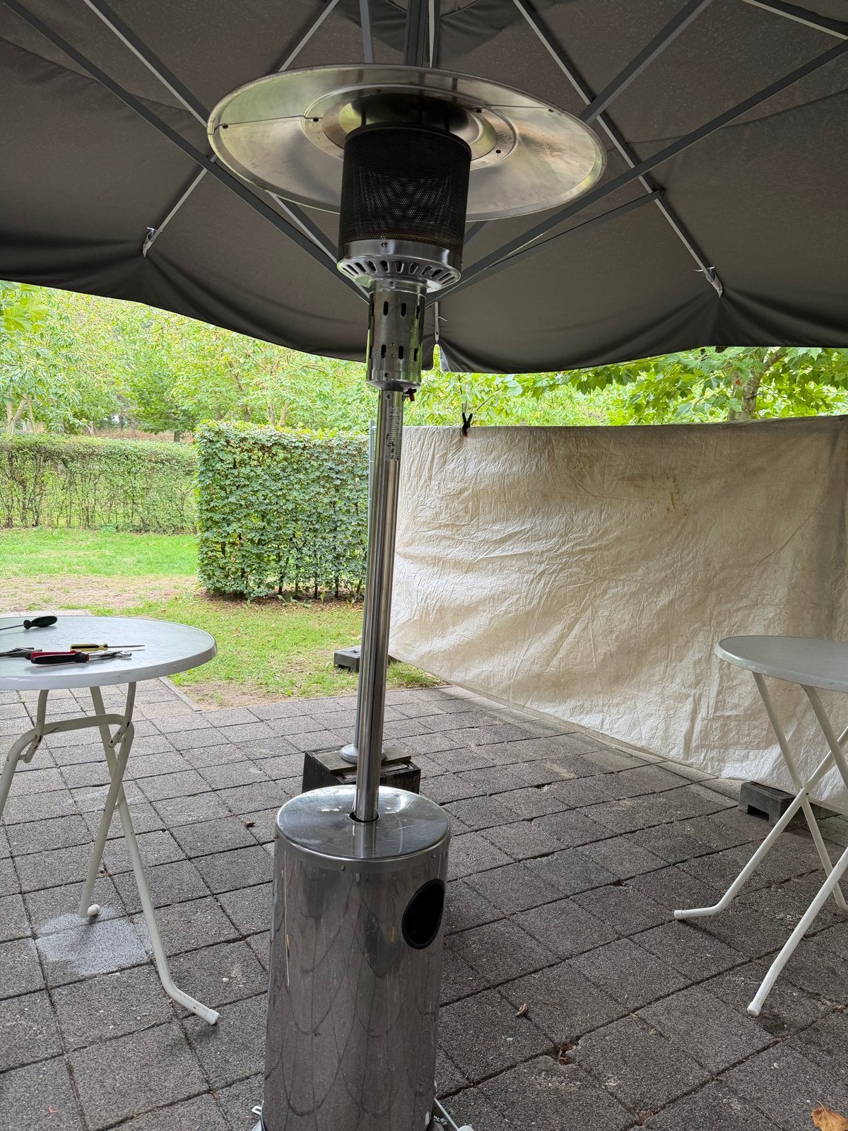 Terrasverwarmer op gas, Tuin en Terras, Ophalen, Zo goed als nieuw, Gas, Vloer