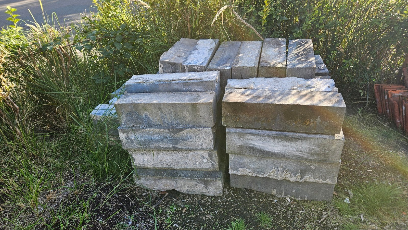 Gratis stapelblokken 60x15x15, Tuin en Terras, Ophalen, Gebruikt, Beton, Overige typen
