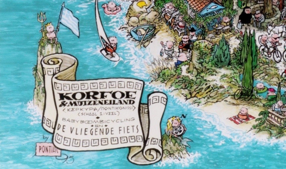 ''Peter Pontiac'' "Korfoe & Muizeneiland" '1995 Babyboom, Eén comic, Ophalen of Verzenden, Zo goed als nieuw, Europa