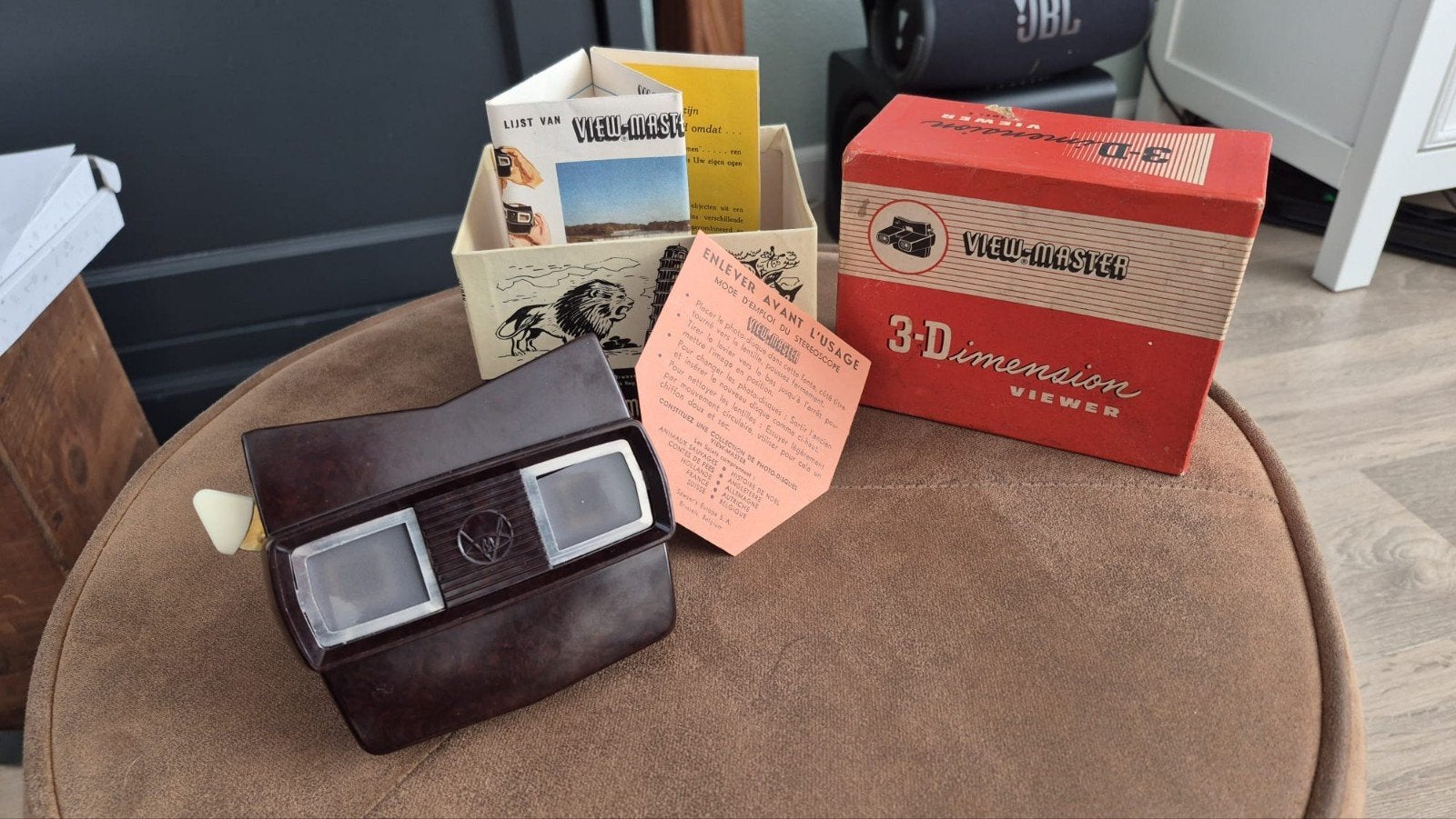 Vintage View-Master 3-D Viewer met diverse schijven, Verzamelen, Ophalen, Gebruikt