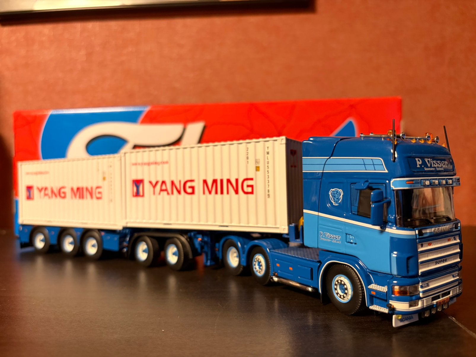 Tekno Scania Visser, Ophalen of Verzenden, Nieuw, Bus of Vrachtwagen, Tekno