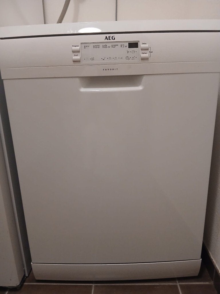 AEG Favorit Vaatwasser, Witgoed en Apparatuur, Vaatwasmachines, Ophalen, Zo goed als nieuw, 85 tot 90 cm, Eco programma