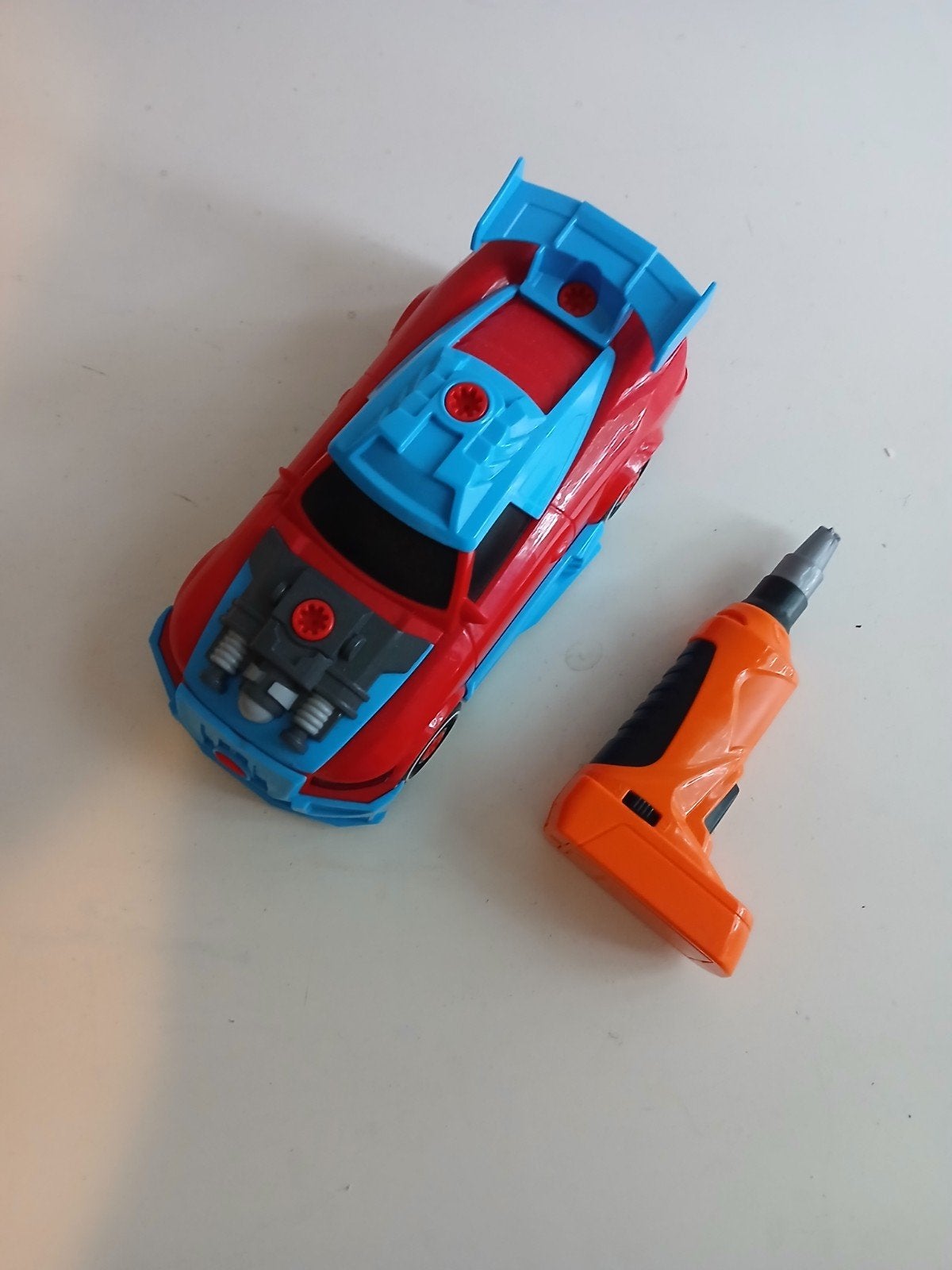 Bouw je eigen raceauto met boormachine speelgoedset, Ophalen of Verzenden, Zo goed als nieuw
