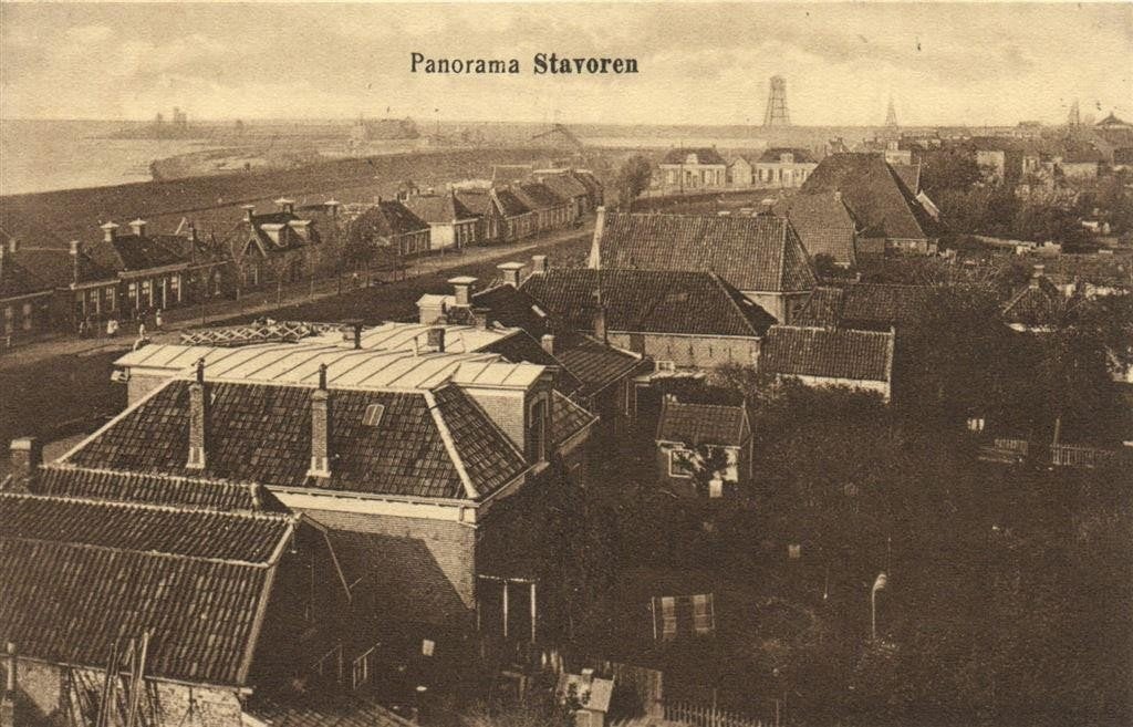 Panorama Stavoren - vanuit de lucht - ongelopen, Verzamelen, Verzenden, 1920 tot 1940, Ongelopen, Noord-Brabant
