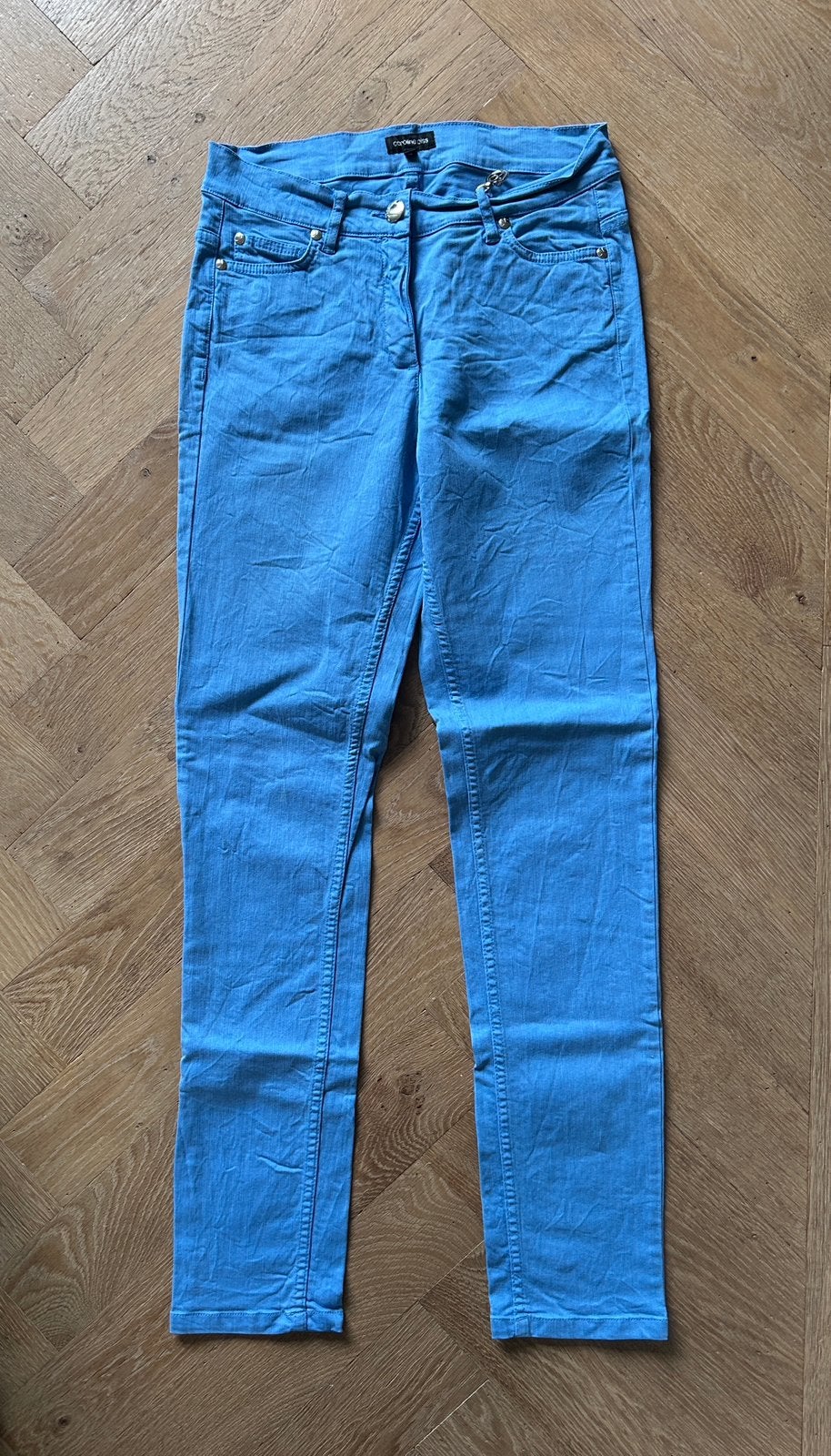 Caroline Biss dames jeans blauw maat 38, Ophalen of Verzenden, Zo goed als nieuw, Blauw, W30 - W32 (confectie 38/40)