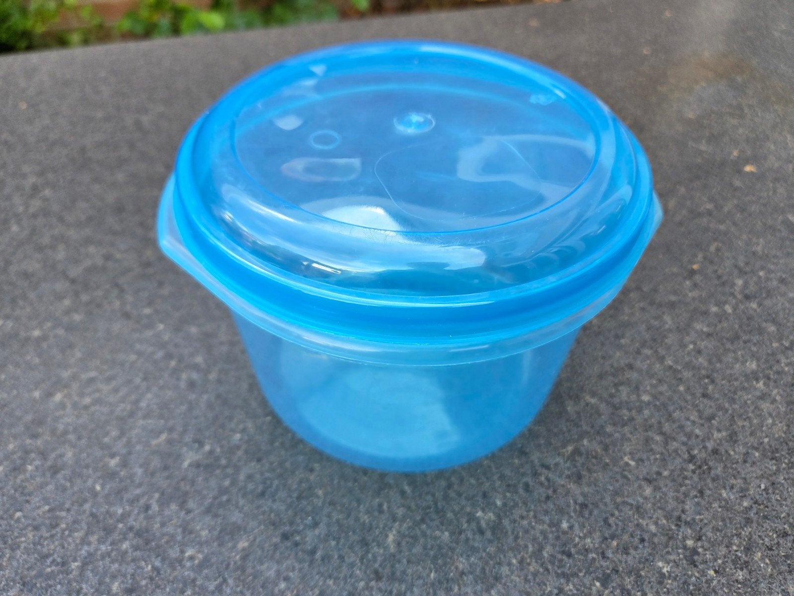 Bewaarbakje blauw met deksel, Gebruikt, Bewaardoos, Blauw, Ophalen of Verzenden