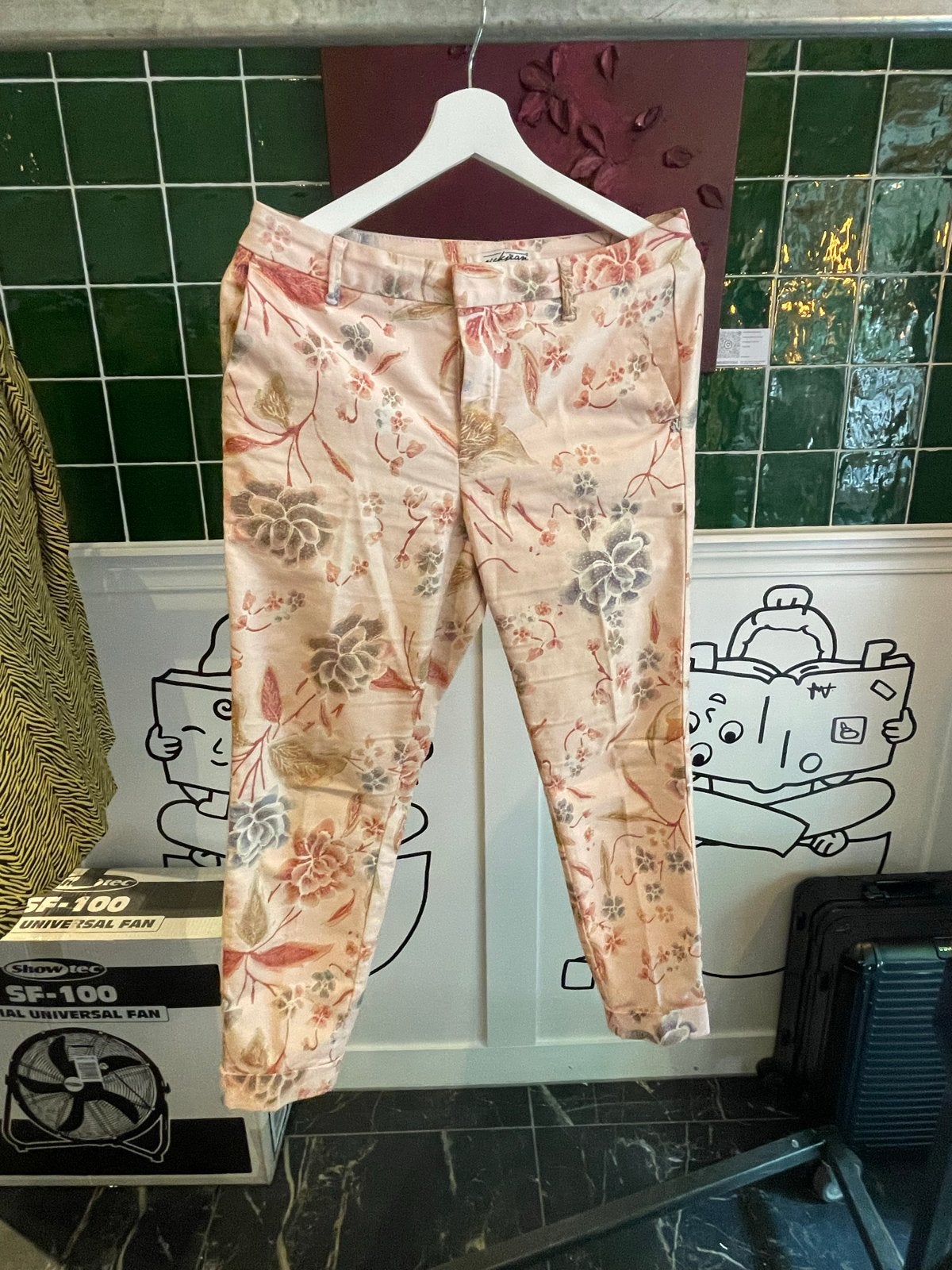 Nick Jean Premium Quality Bloemenprint Broek, Maat 38/40 (M), Meerkleurig, Ophalen of Verzenden, Zo goed als nieuw