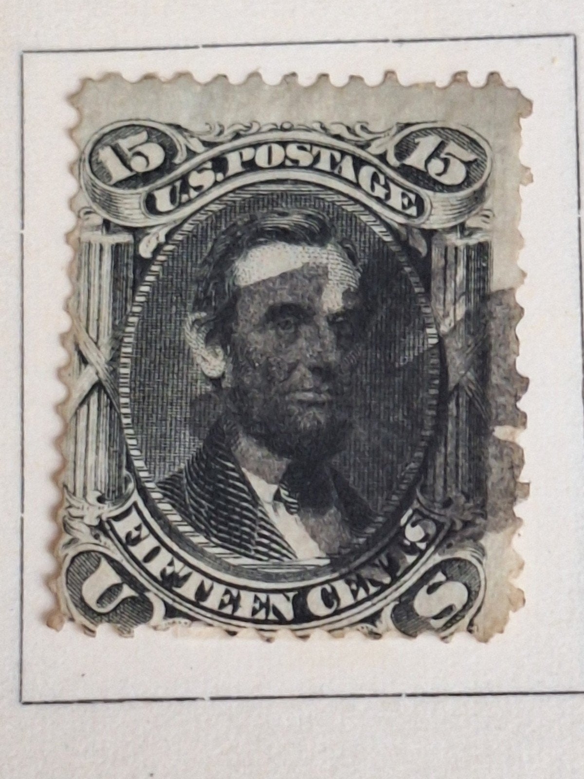 Ws rouwpostzegel Lincoln.  2, Ophalen of Verzenden, Midden-Amerika