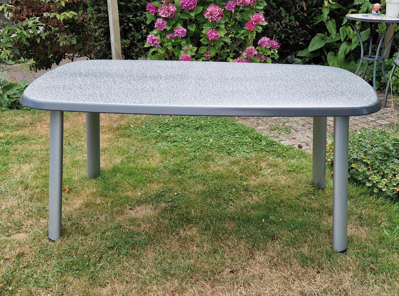 Tuin-/Balkontafel, antraciet, 90-160 cm, 70 cm hoog., Ophalen, Gebruikt, Rechthoekig, Kunststof