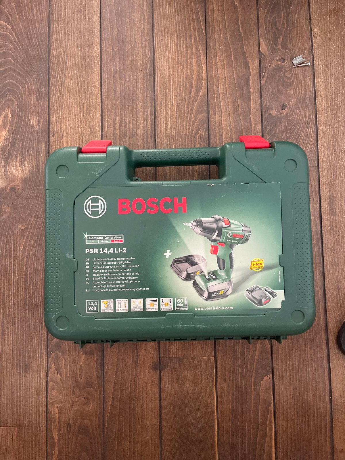 Bosch PSR 14,4 Li-2 Accuboormachine met 2 accu's, Ophalen, Gebruikt, Variabele snelheid, Boor- en Schroefmachine