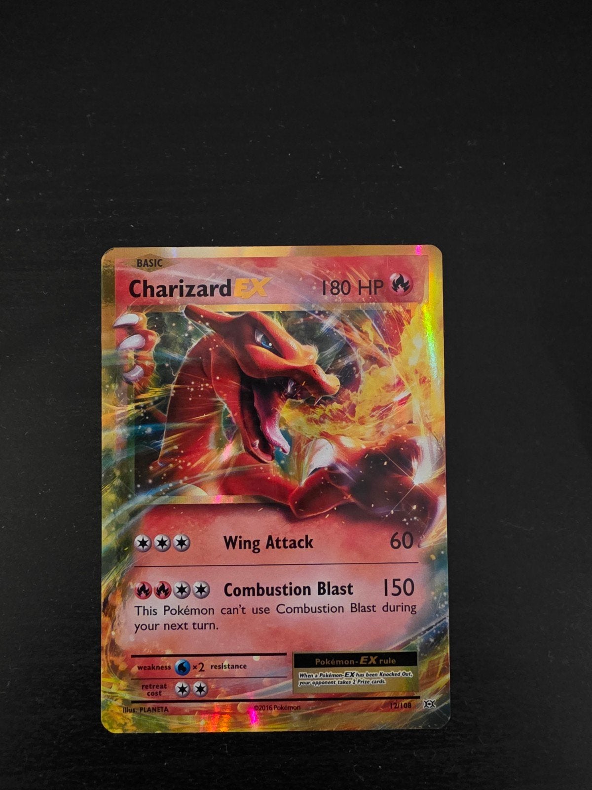 Charizard EX 12/108, Ophalen of Verzenden