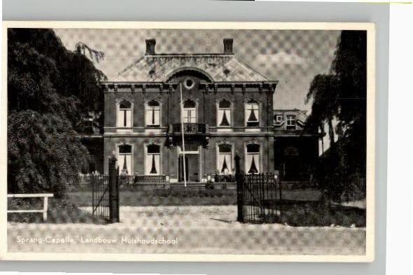 Sprang Capelle Landbouw huishoudschool (raster =scanfout), Verzenden, 1940 tot 1960, Ongelopen, Noord-Brabant