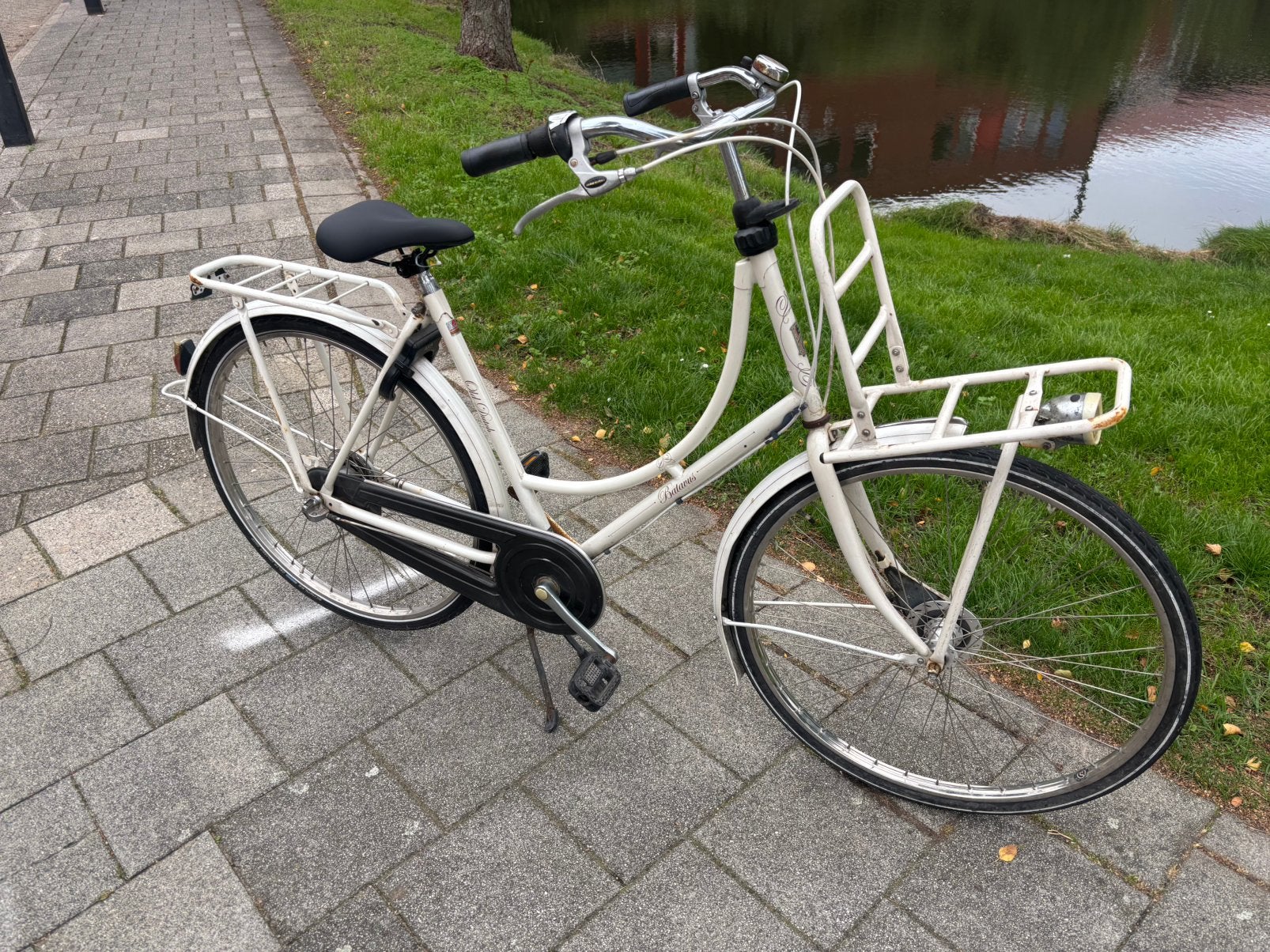 Omafiets Damesfiets.   (Batavus Old dutch), 53 tot 56 cm, Ophalen, Gebruikt, Handrem