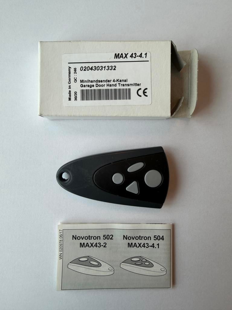 Novotron 504 Tormatic MAX43-4.1 Garagedeur Handzender, Verzenden, Nieuw, Origineel