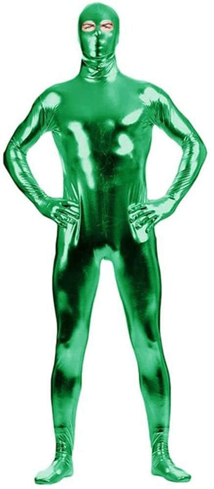 Groen heren bodysuit / catsuit glimmend zentai wetlook suit, Verzenden, Nieuw, Overige maten, Kleding