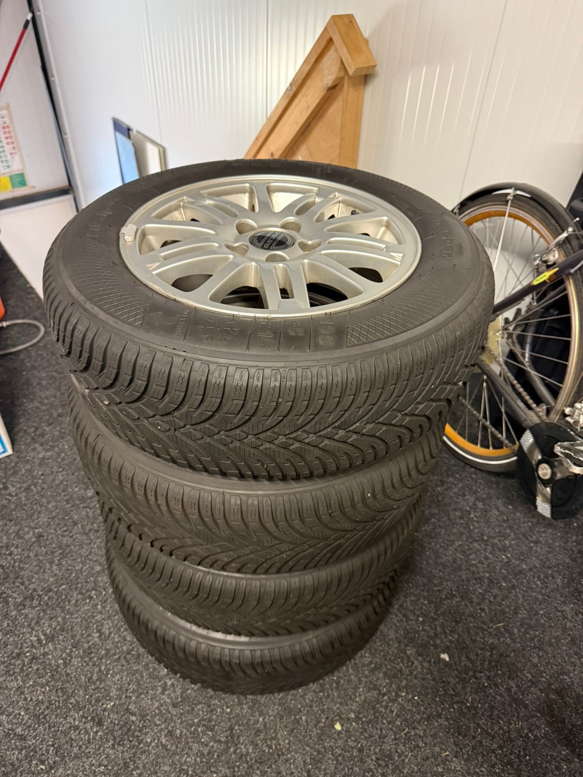 Volvo s60 / v70 p2 Musca velgen met Kleber winterbanden, Ophalen, Gebruikt