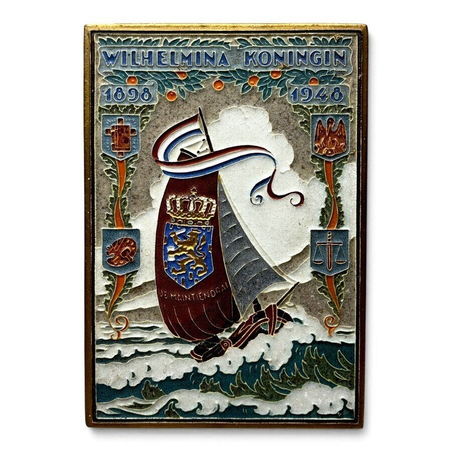 Porceleyne Fles cloisonné tegels (2x), Ophalen of Verzenden