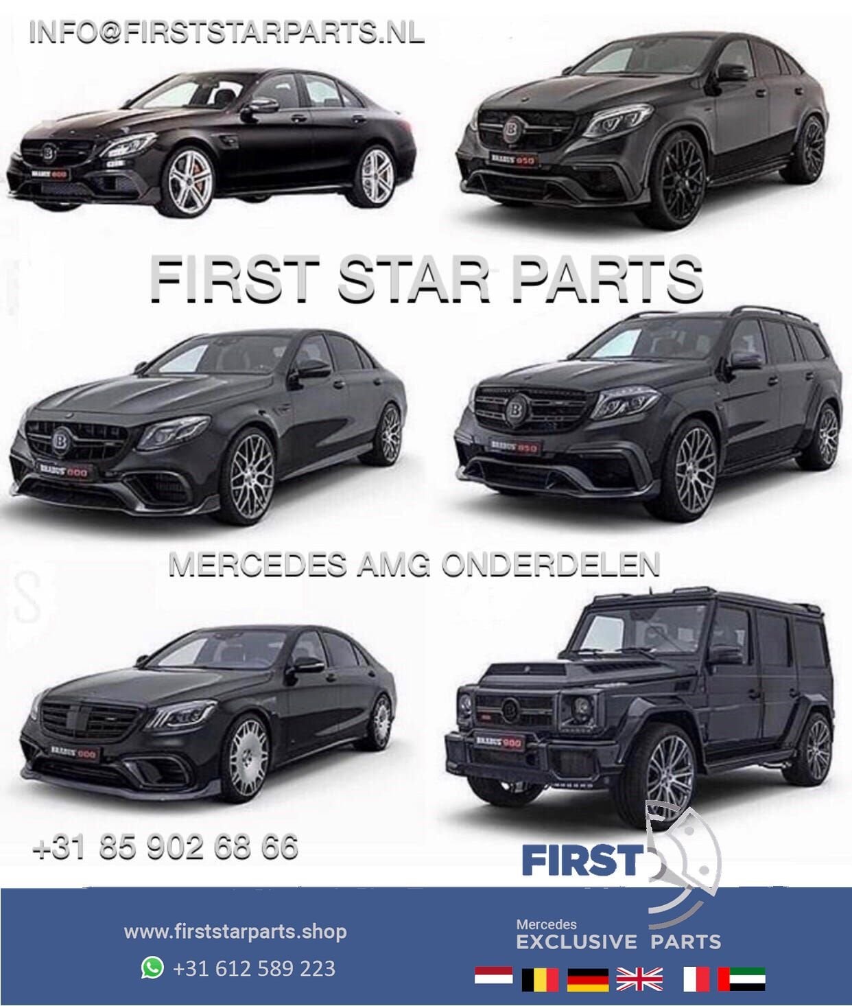 W117 C117 X117 CLA DIAMOND GRIL ZWART Mercedes A1178881160 O, Gebruikt, -, Ophalen of Verzenden, -