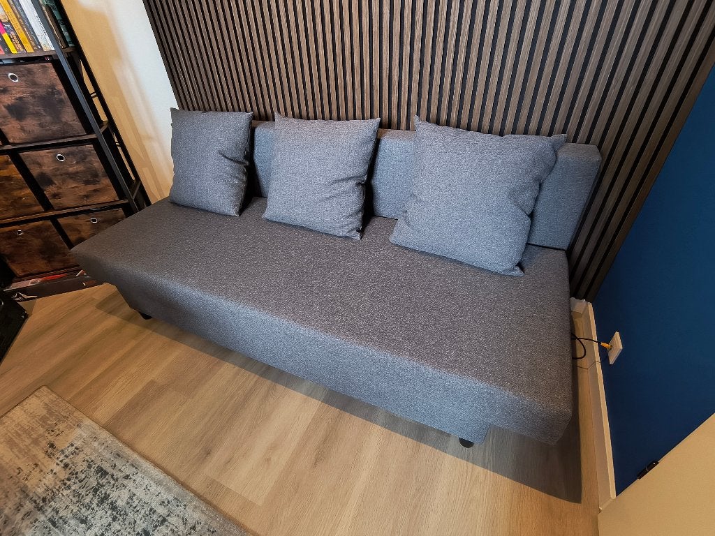 Ikea Asarum slaapbank zgan, Ophalen, 140 cm, Zo goed als nieuw, Twijfelaar