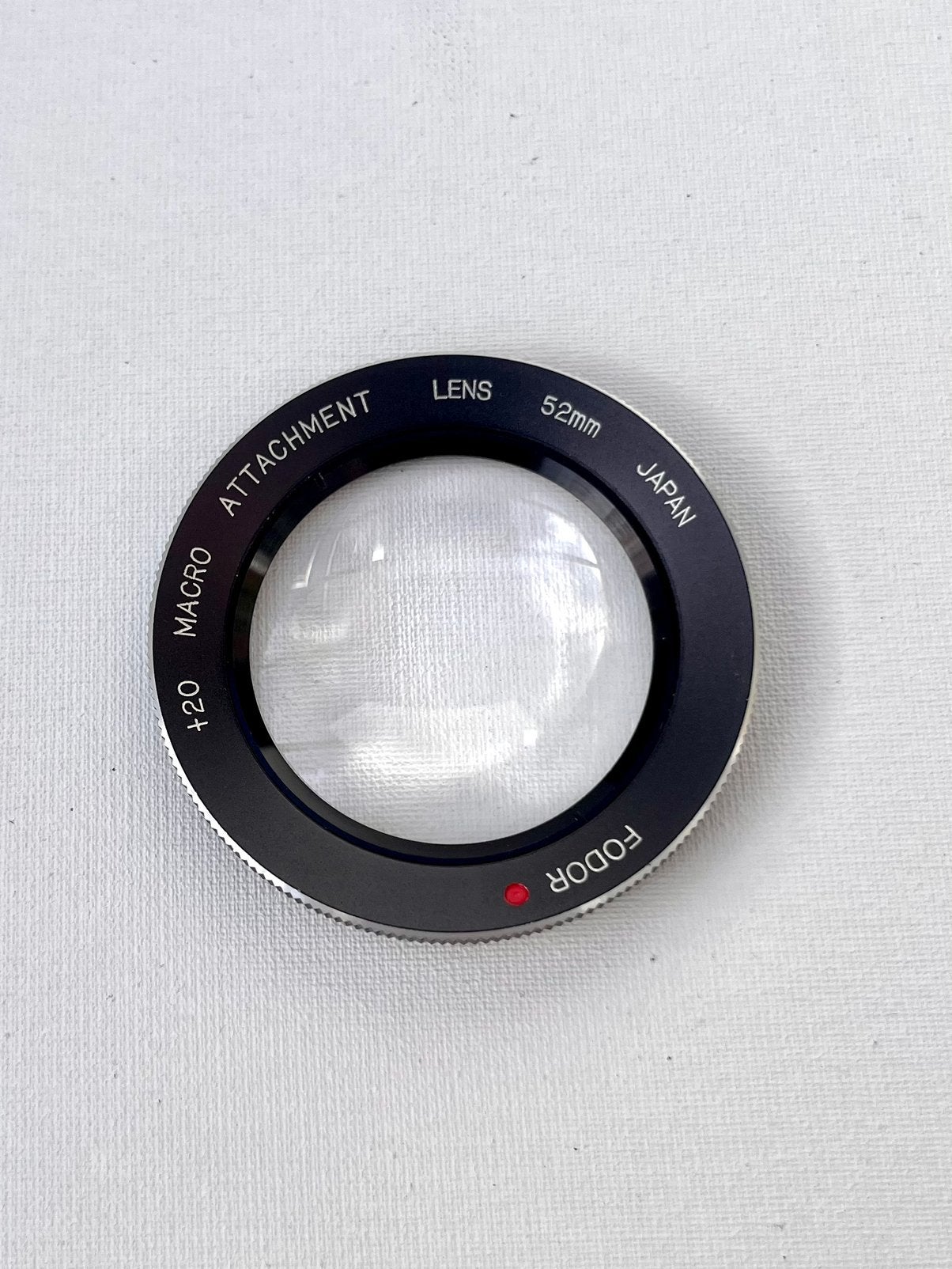 Fodor +20 MACRO ATTACHMENT 52mm LENS, Overige merken, Gebruikt, Inclusief opbergcase, Macro-filter