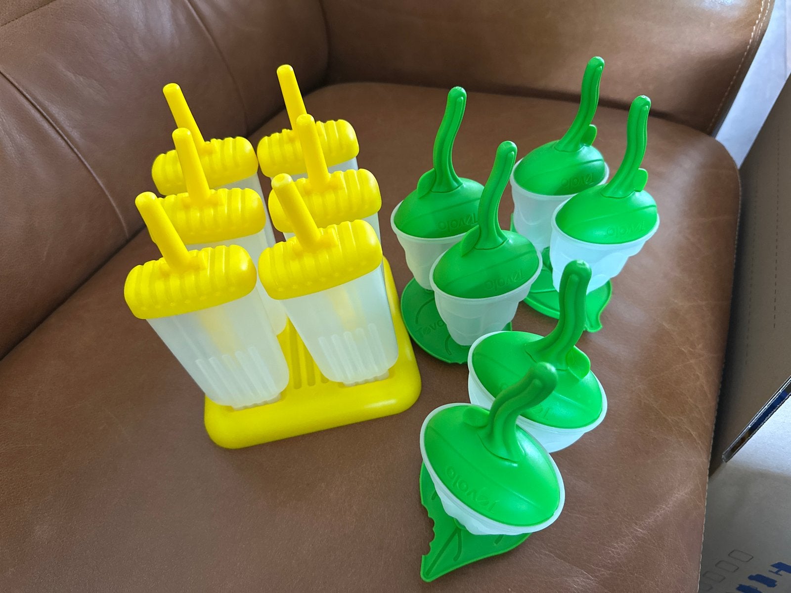 Ijsvormpjes set - 12 stuks - Geel en Groen, Kunststof, Ophalen of Verzenden, Meerkleurig, Overige typen