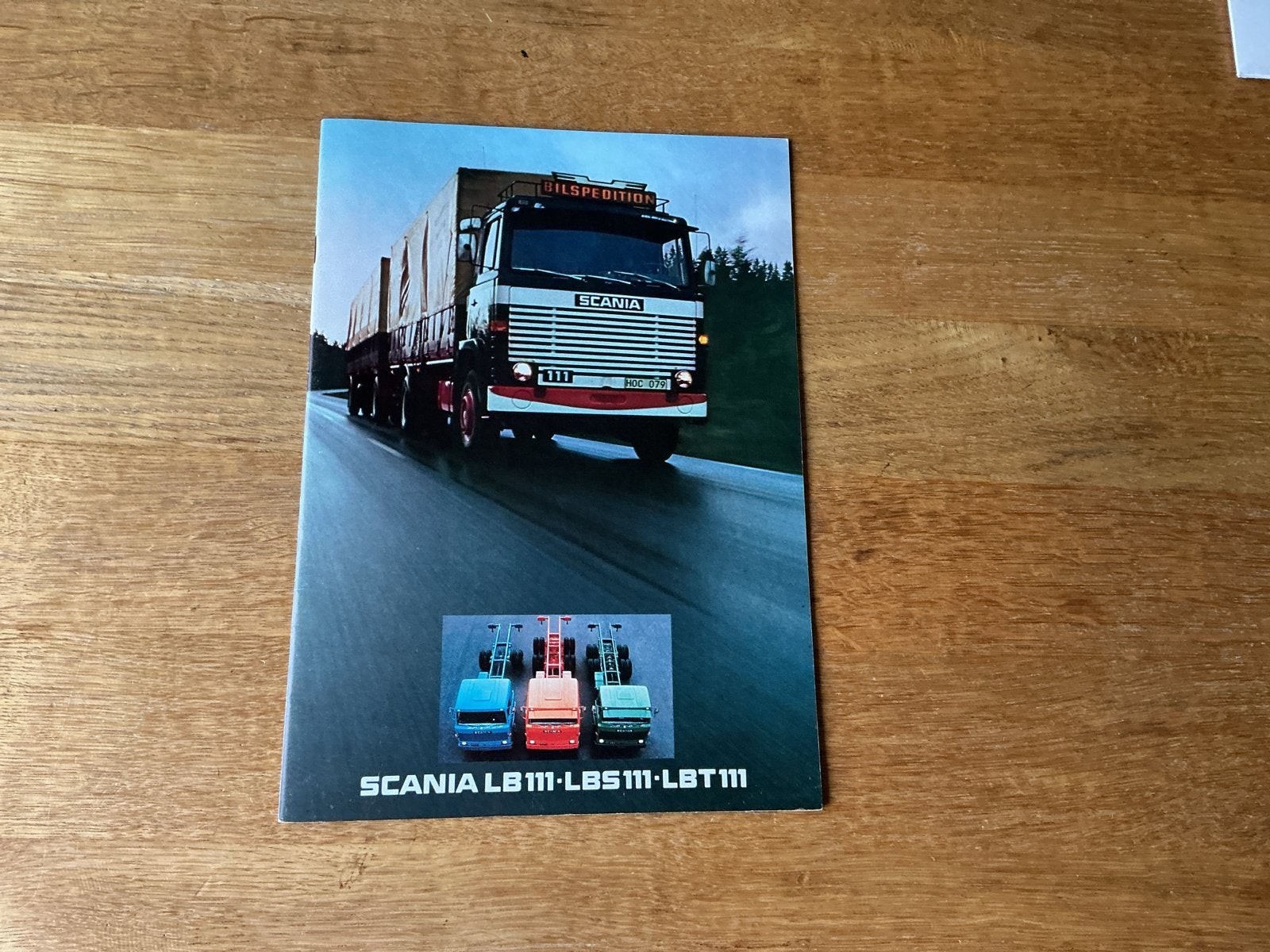 Scania LB111-LBS111-LBT111 brochure uit 1975, Ophalen of Verzenden, Zo goed als nieuw, Overige merken
