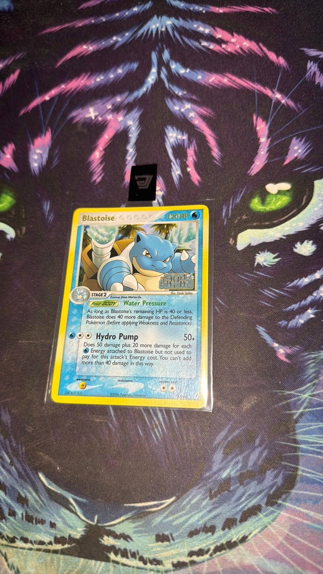 Blastoise revurse holo 14/100, Ophalen of Verzenden, Zo goed als nieuw