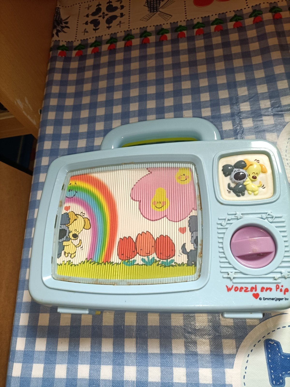 Woezel en Pip tv met lopende beelden en liedje, Ophalen of Verzenden, Zo goed als nieuw