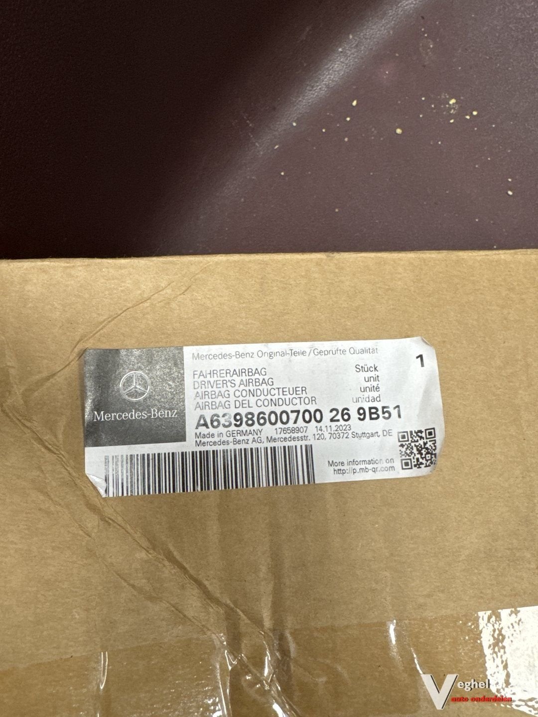 Mercedes Vito / Viano Stuur Airbag met bediening Nieuw locat, Gebruikt, -, -, Ophalen of Verzenden